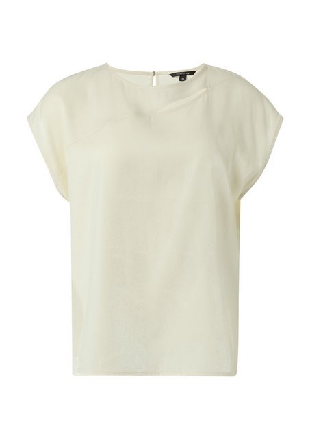 Comma Blusentop Blusenshirt aus Satin Cut Out günstig online kaufen