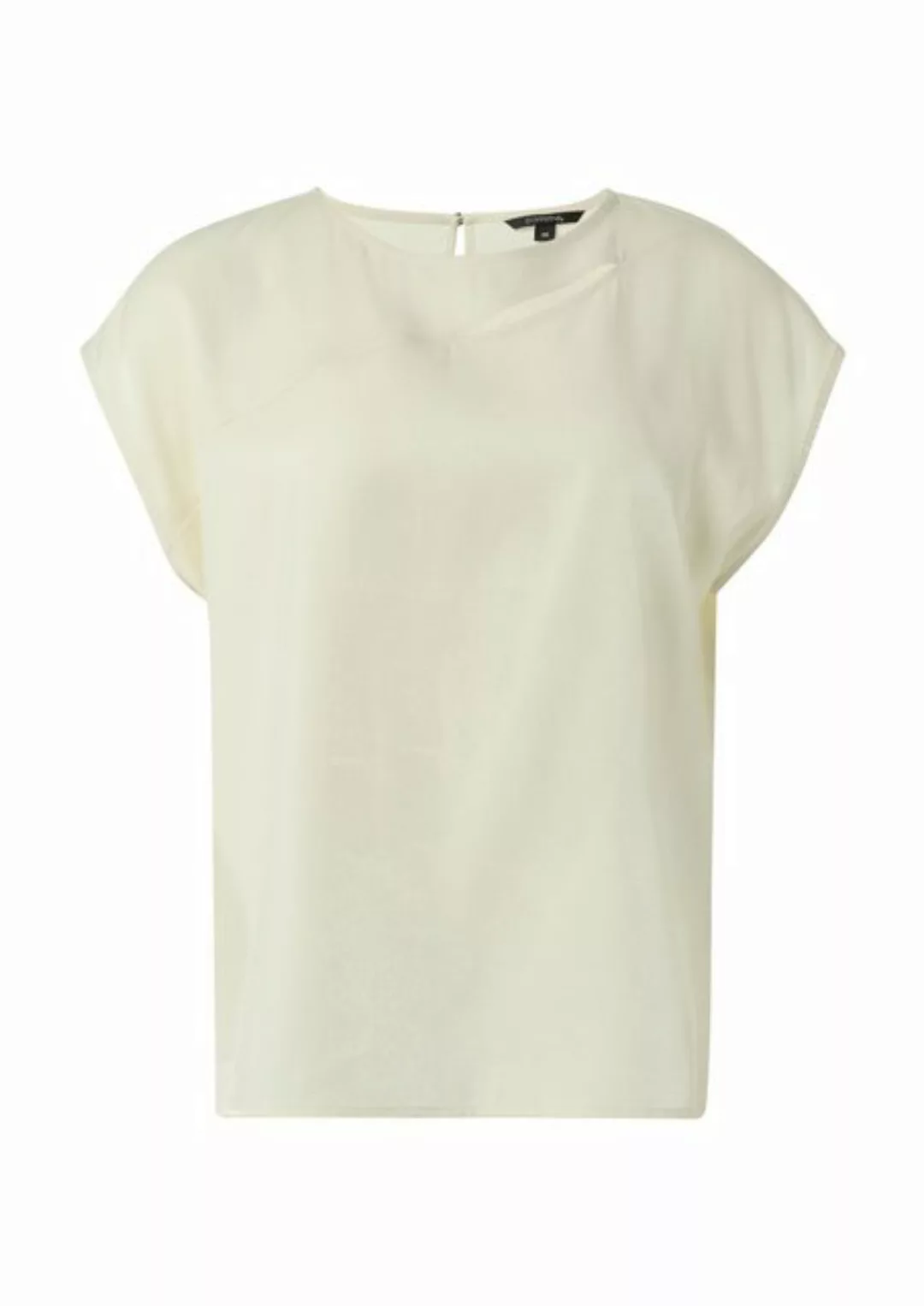 Comma Blusentop Blusenshirt aus Satin Cut Out günstig online kaufen