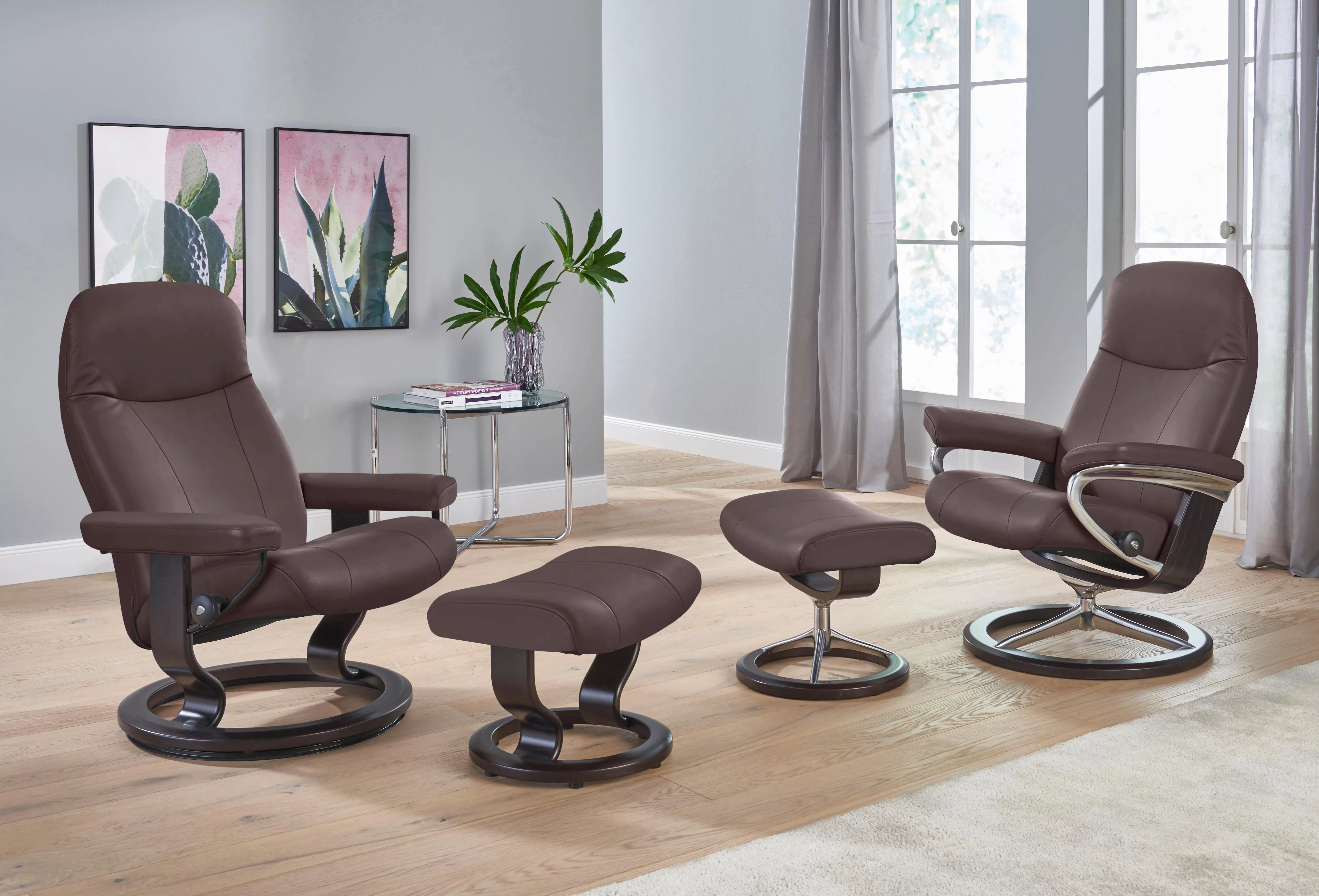 Stressless® Relaxsessel »Garda«, mit Classic Base, Größe M, Gestell Wenge günstig online kaufen