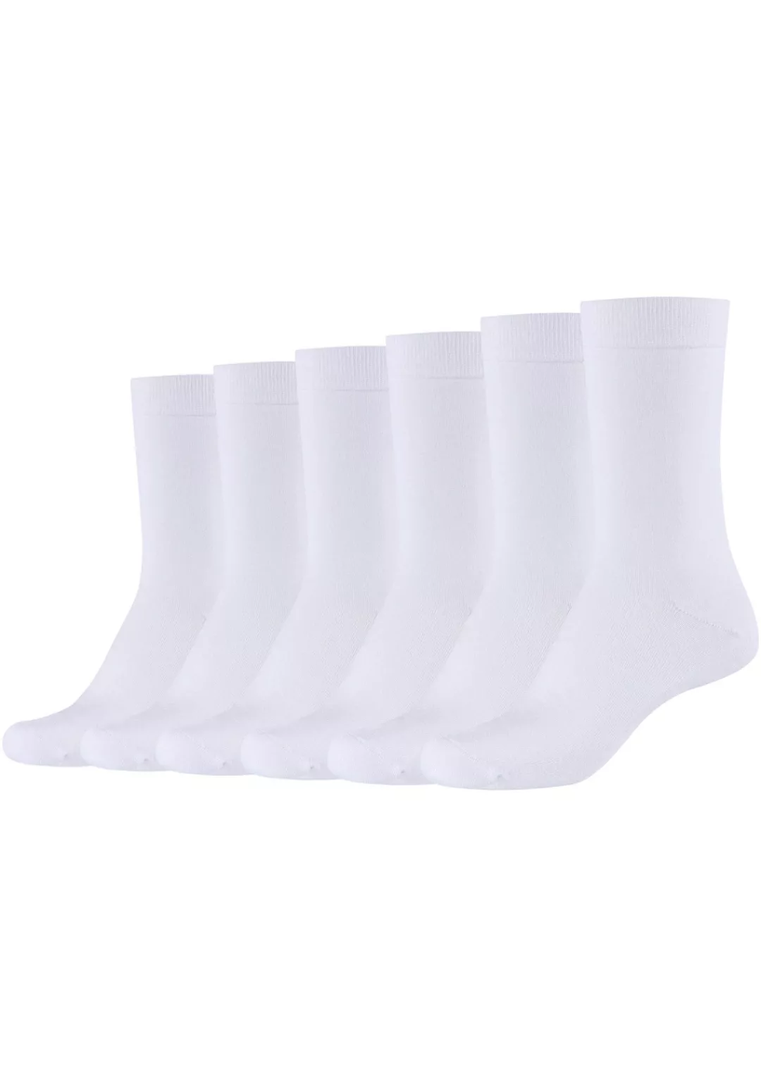 Camano Socken, (Packung, 6er-Pack), Mit hangekettelter Zehennaht günstig online kaufen