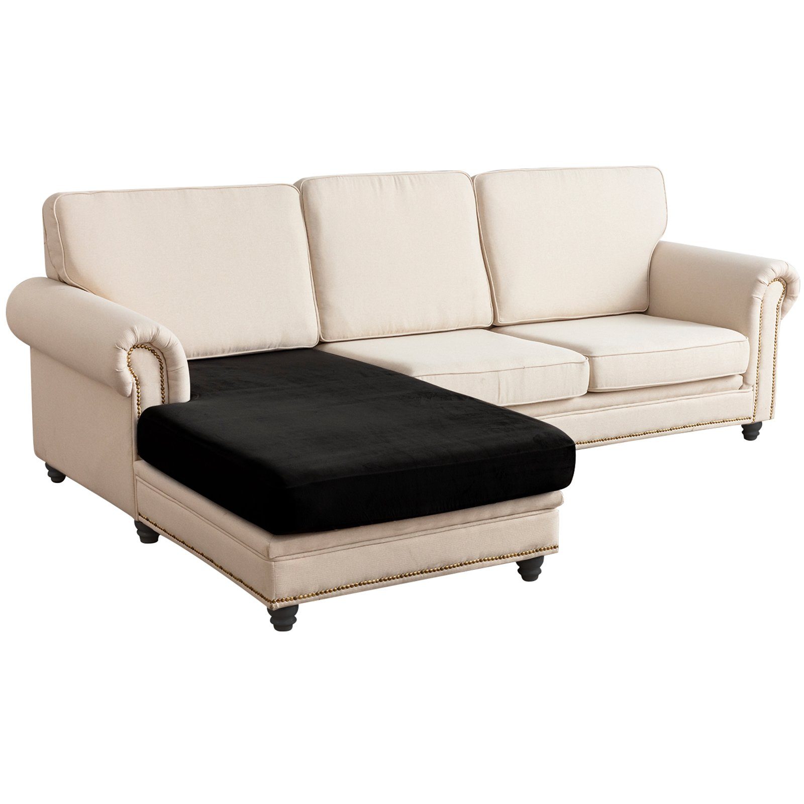 Rosnek Sofahusse Sofa Sitzbezug,Samt Sitzkissenbezug, Stretch,Schonbezug, günstig online kaufen