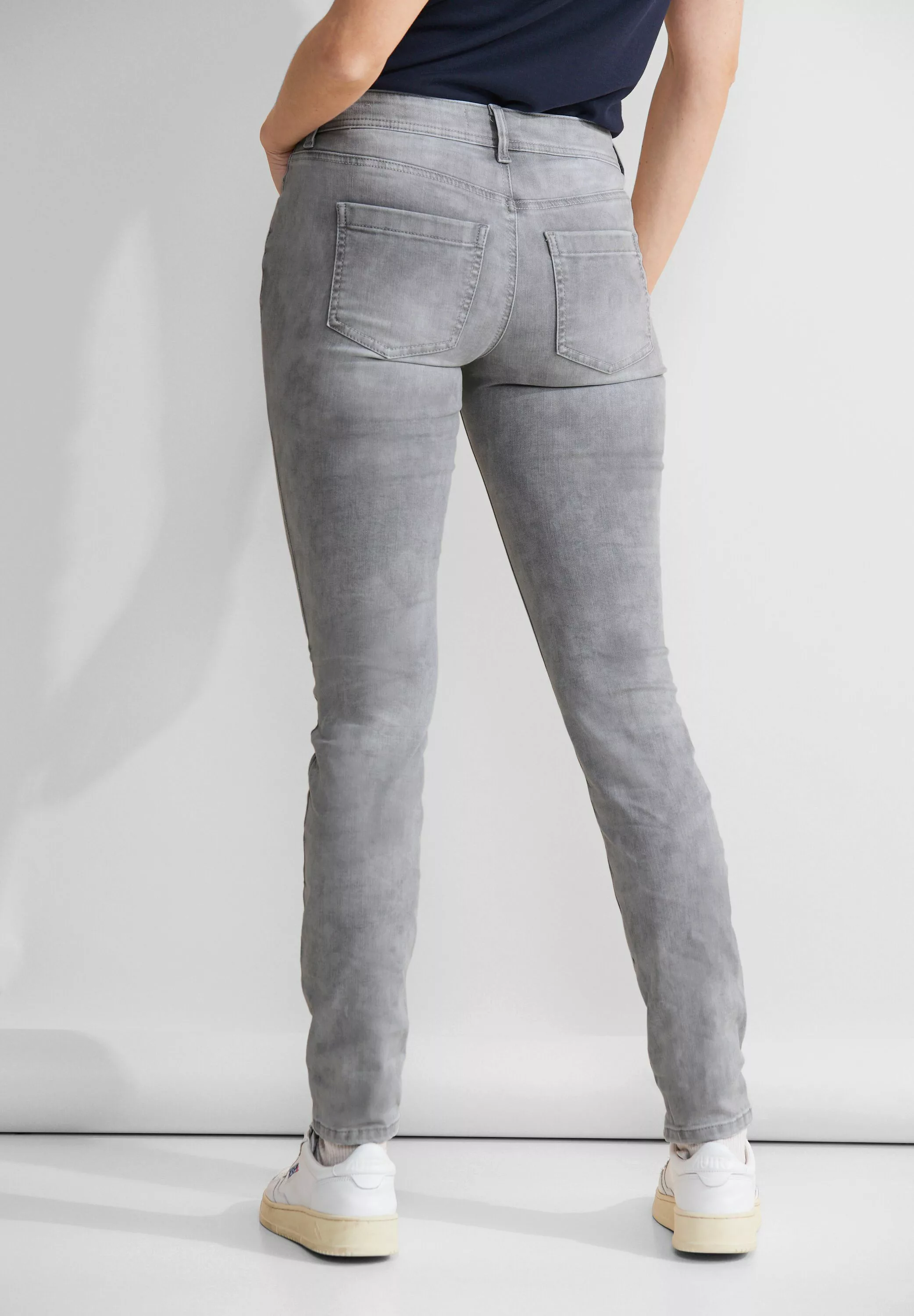 STREET ONE Slim-fit-Jeans Middle Waist günstig online kaufen