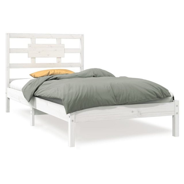 vidaXL Bett Massivholzbett Weiß 90x190 cm günstig online kaufen