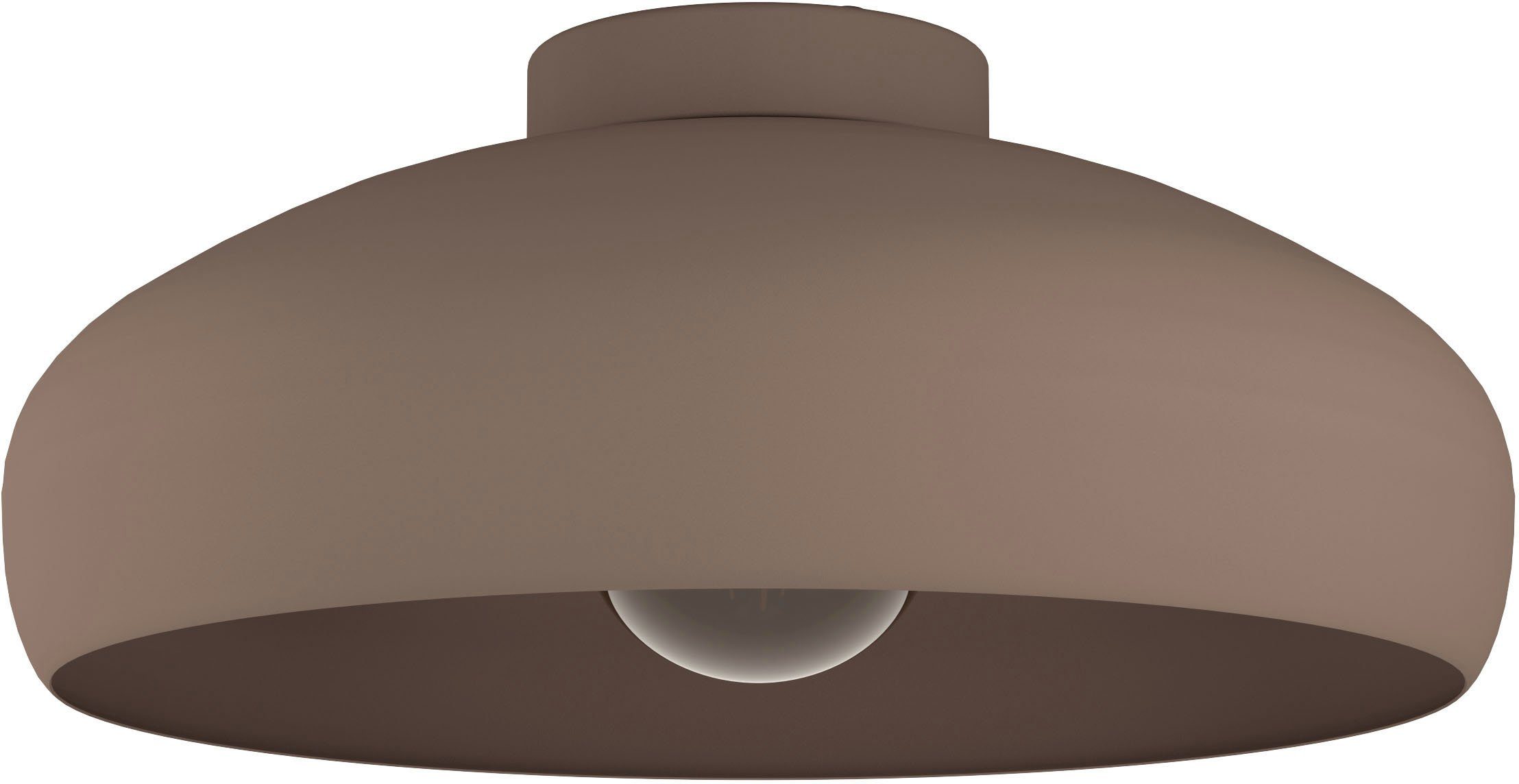 Deckenleuchte Mogano, Ø40cm, kaffeebraun günstig online kaufen