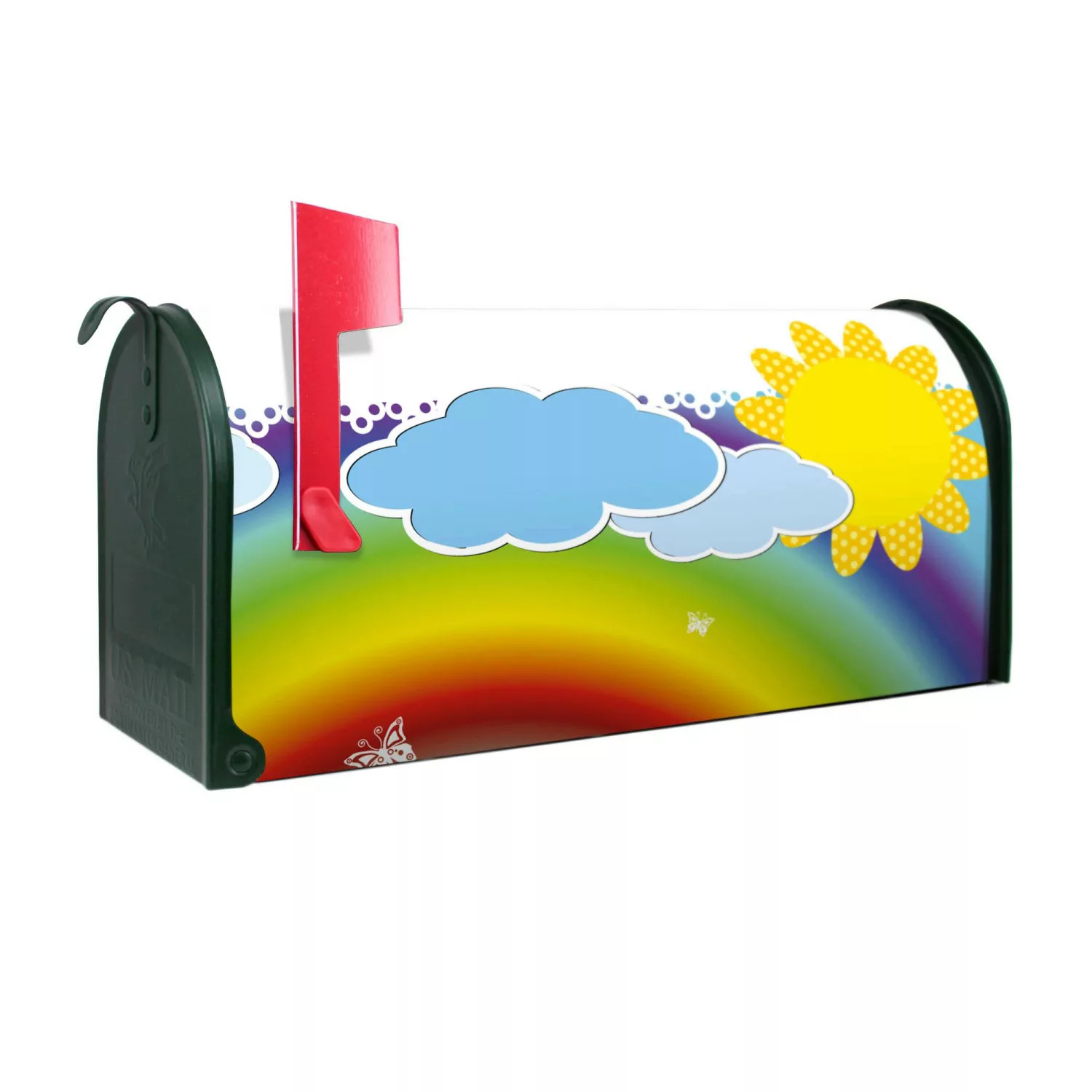 Banjado Amerikanischer Briefkasten Grün 48x22x16cm US Mailbox Letterbox Pos günstig online kaufen