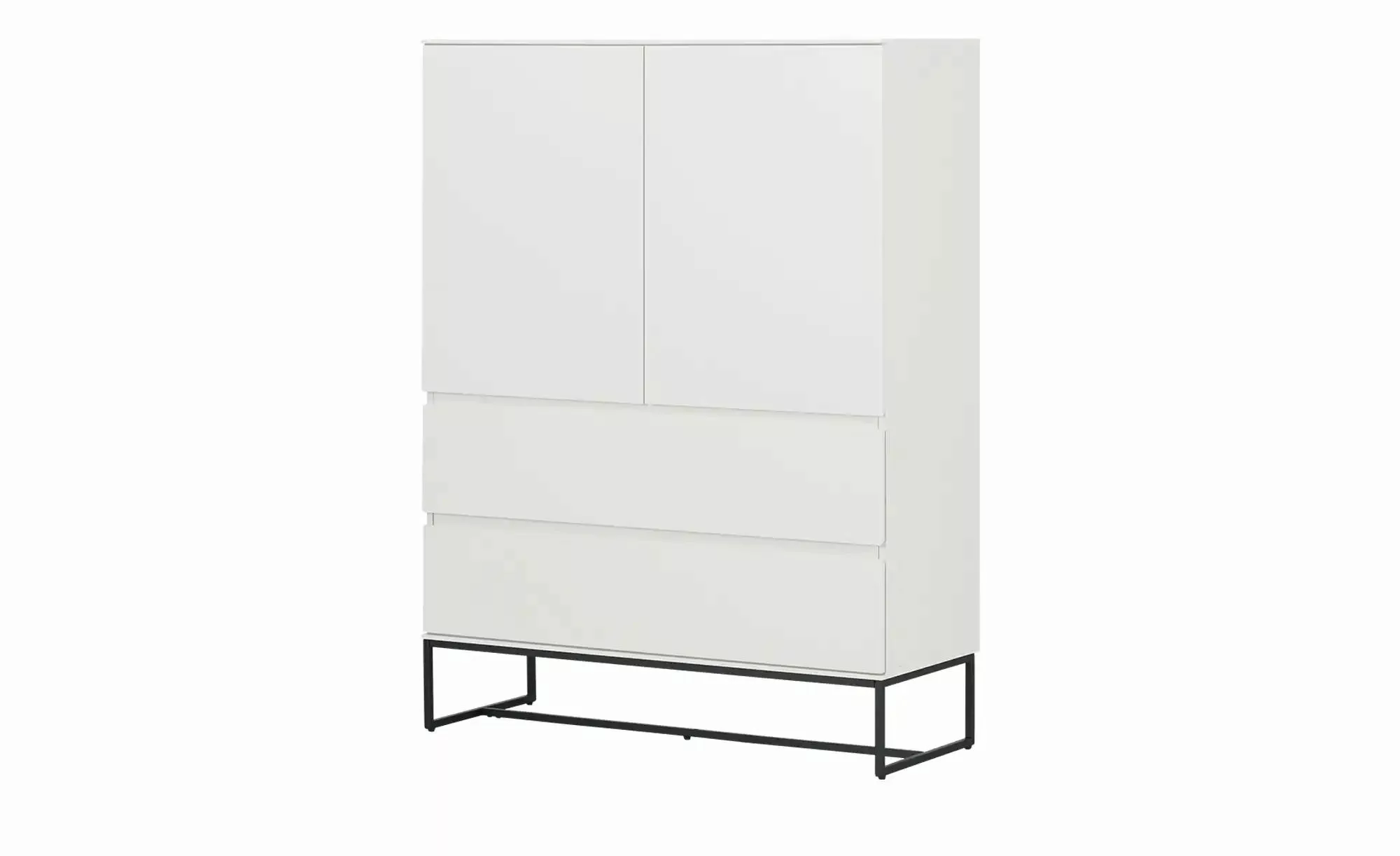 Highboard  Casano ¦ weiß ¦ Maße (cm): B: 100 H: 133 T: 40 Kommoden & Sidebo günstig online kaufen