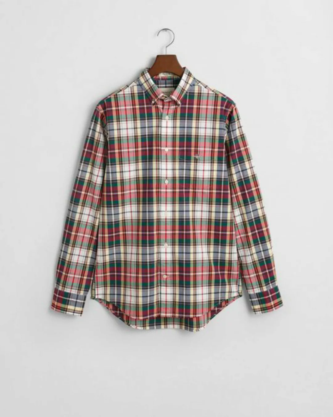 Gant Blusenshirt REG POPLIN TARTAN CHECK SHIRT, RUBY RED günstig online kaufen