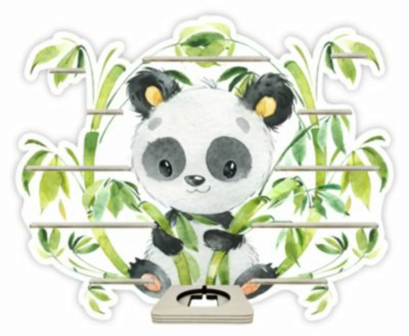 Farbklecks Collection® Regal Musikbox - Panda - passend Toniebox plus 35-40 günstig online kaufen