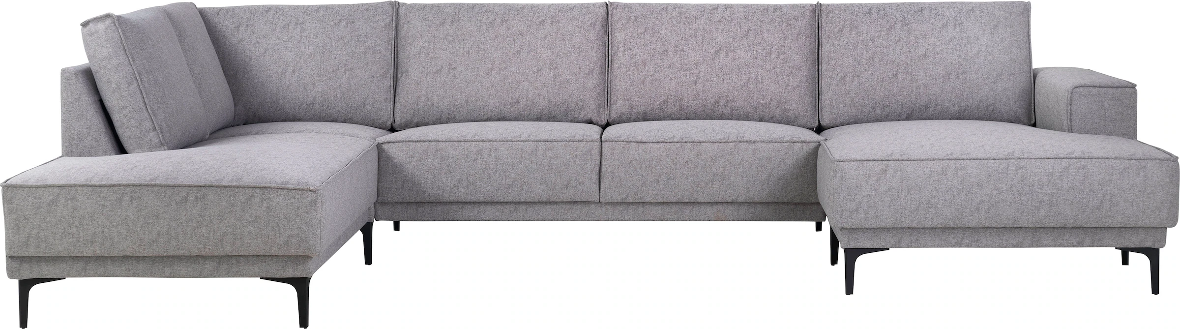 Places of Style Wohnlandschaft »XXL Sofa Oland, Struktur, Flachgewebe, Luxu günstig online kaufen