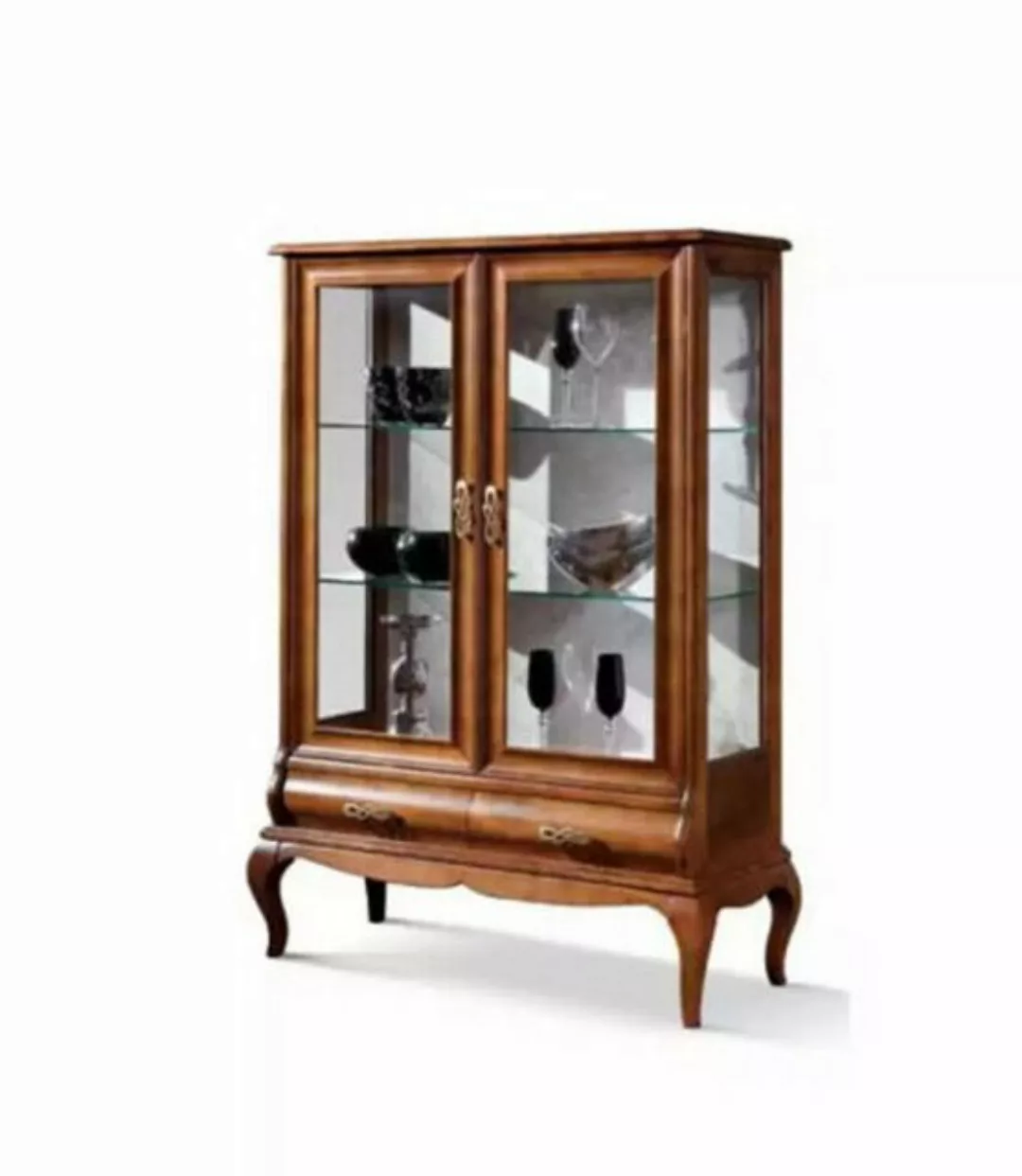 JVmoebel Vitrine Luxus Holz Vitrine Design Braun Italienische Möbel Schrank günstig online kaufen