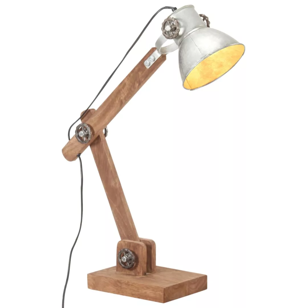 Schreibtischlampe Industriestil Silbern Rund 58x18x90 Cm E27 günstig online kaufen