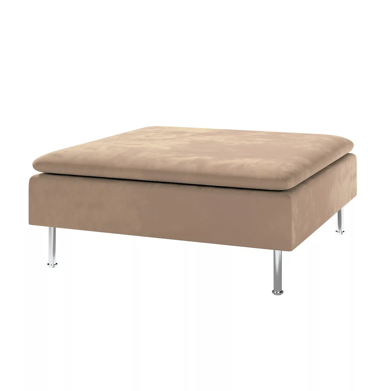 Bezug für Söderhamn Fußhocker, beige, 93 x 93 x 40, Velvet (704-35) günstig online kaufen