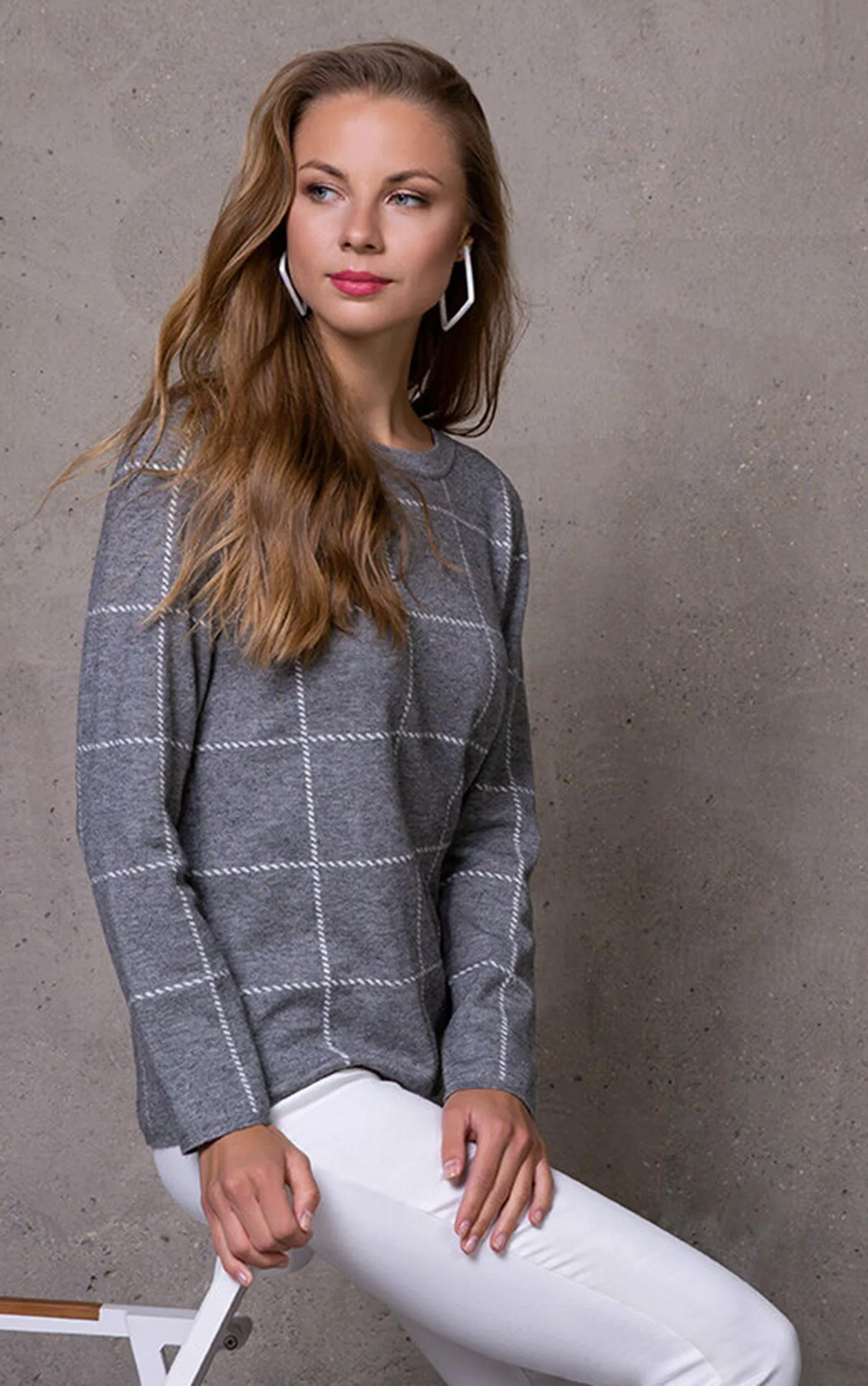 Passioni Strickpullover Zeitloser Pullover mit dezentem günstig online kaufen