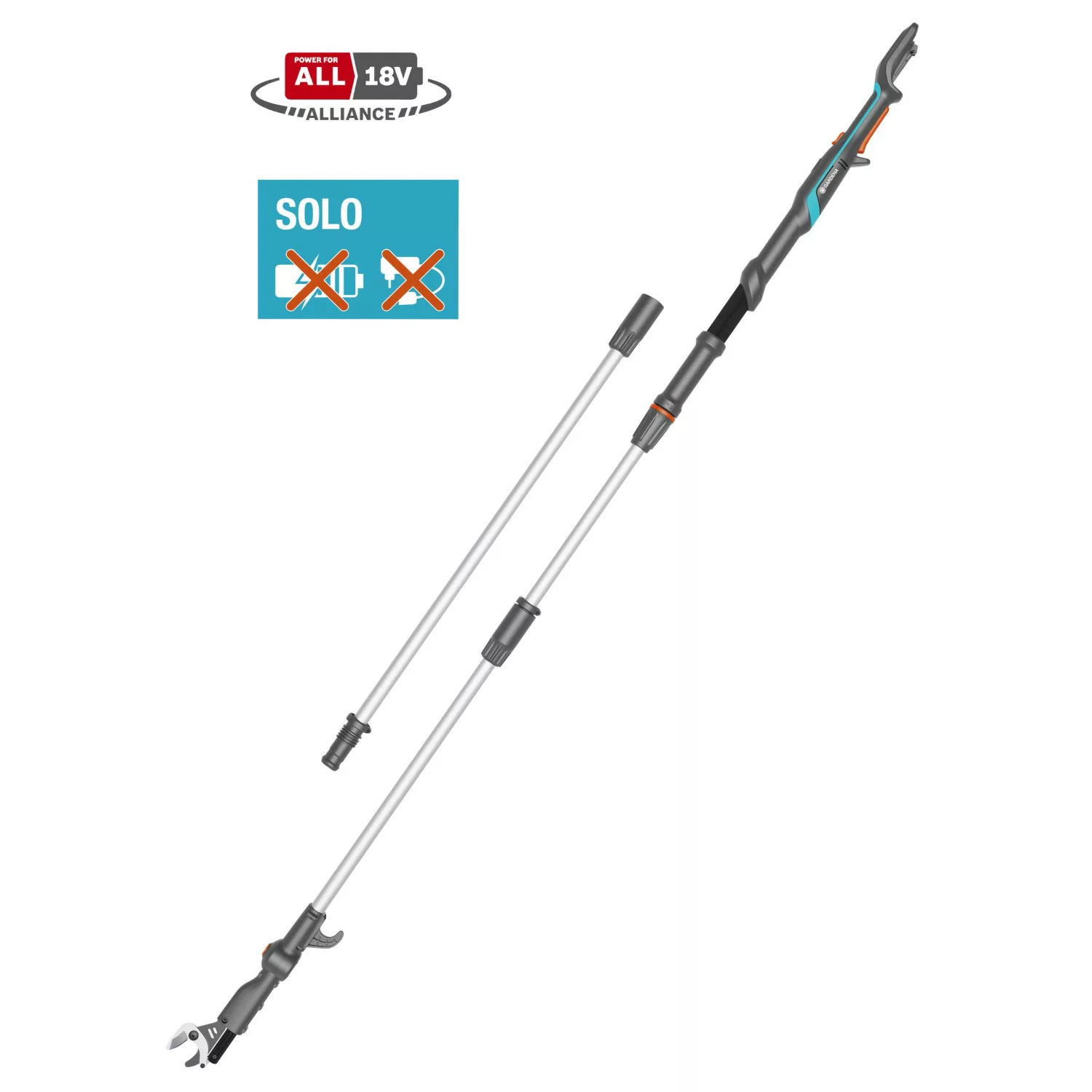 Gardena Akku-Teleskop-Baumschere HighCut 360/18V P4A solo ohne Ladegerät/Ak günstig online kaufen