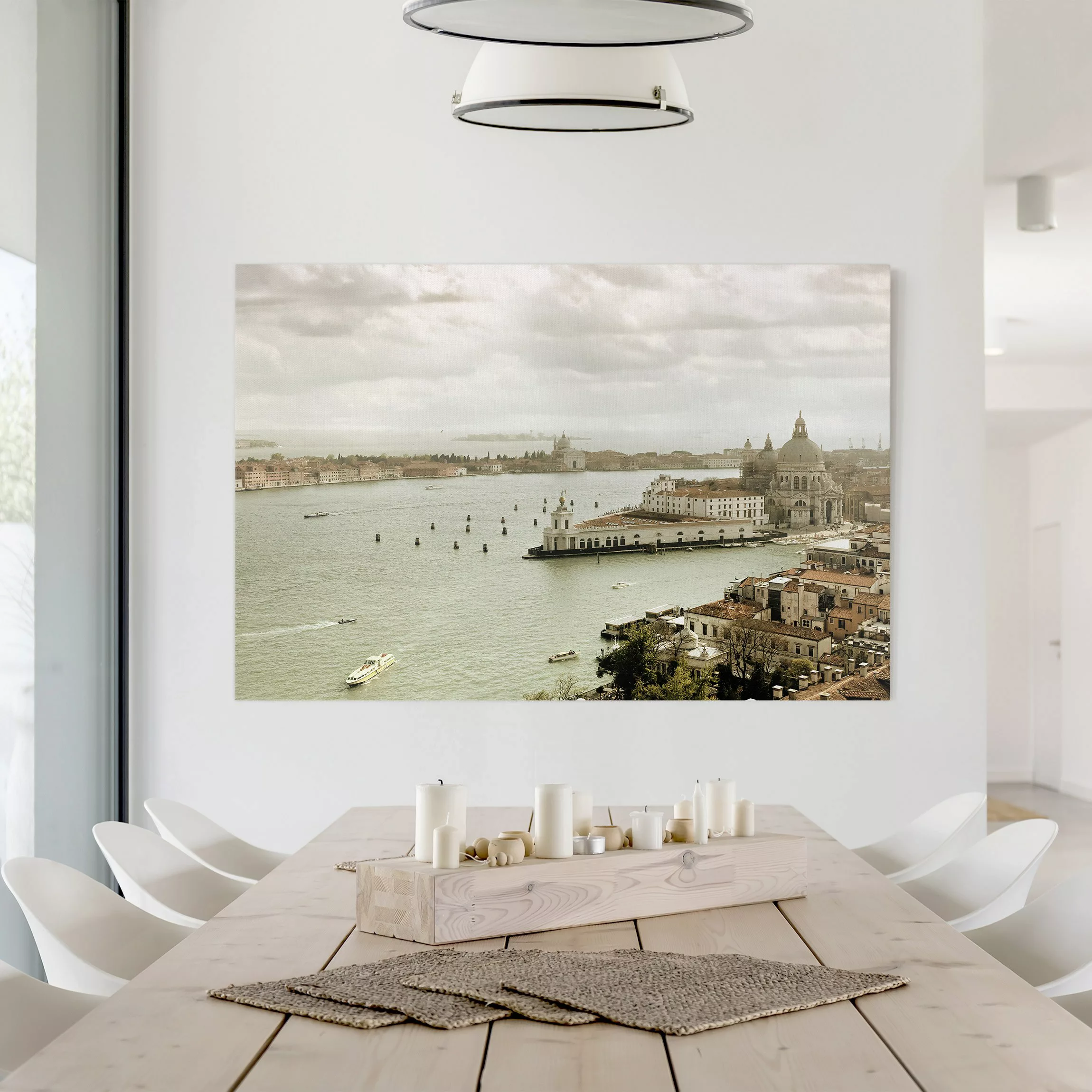 Leinwandbild Architektur & Skyline - Querformat Lagune von Venedig günstig online kaufen