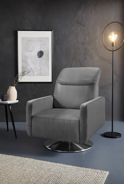 sit&more Drehsessel "Gizeh", inklusive Kopfteilverstellung, mit Federkern günstig online kaufen