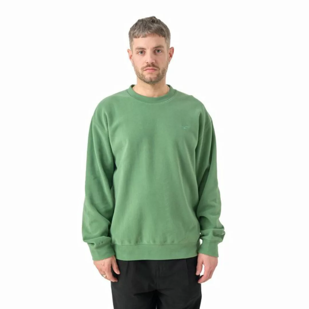 Cleptomanicx Sweater Cozy Crew - comfrey green günstig online kaufen