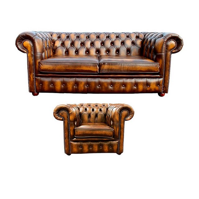 Xlmoebel Sofa Chesterfield Sofa Sitzmöbel Polsterung Lederoptik Stoff, Herg günstig online kaufen