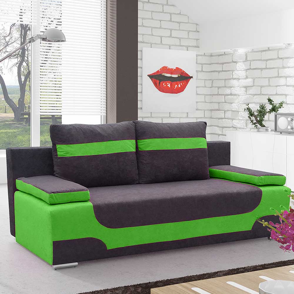 Schlafsofa Bettsofa in modernem Design 45 cm Sitzhöhe günstig online kaufen