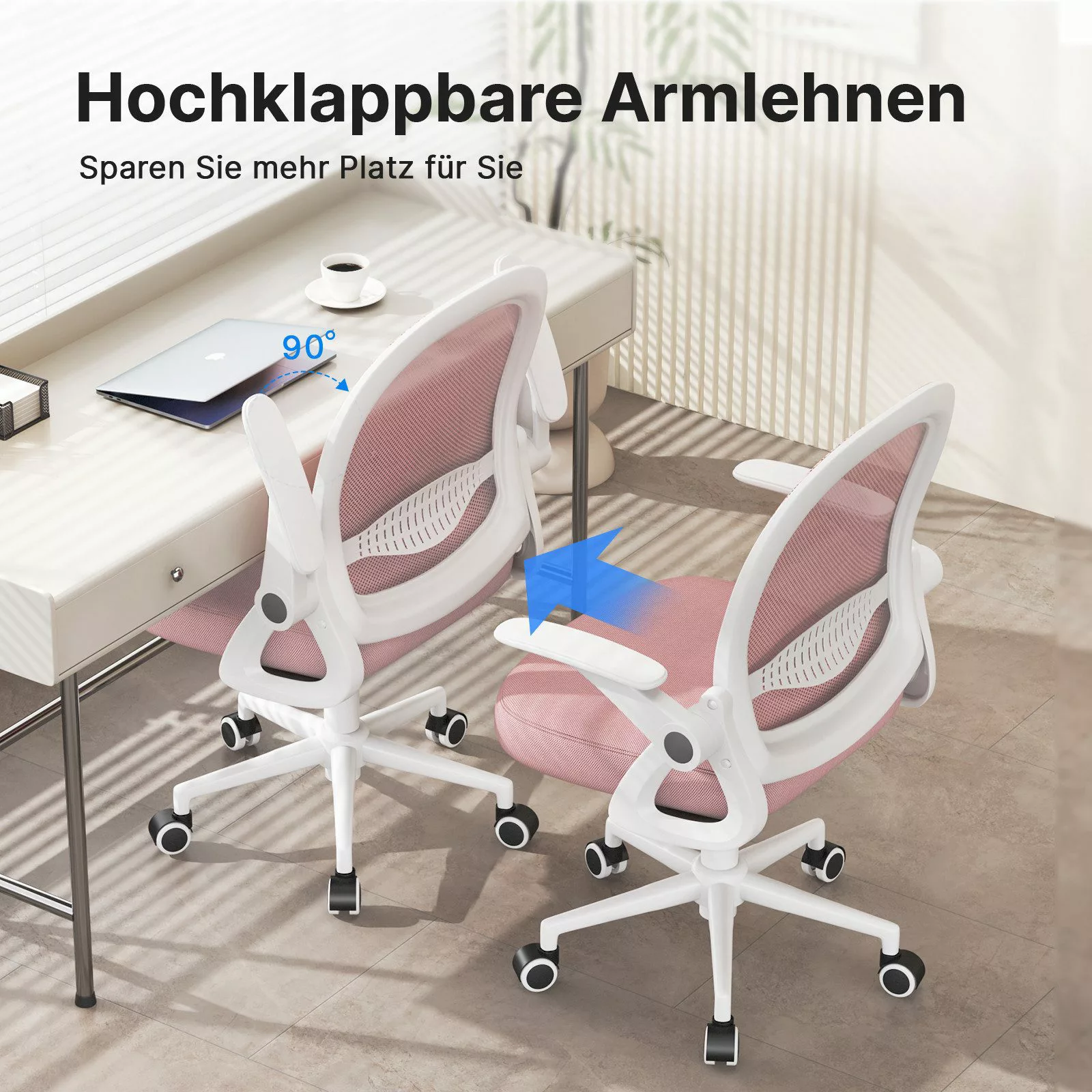 BIGZZIA Bürostuhl Schreibtischstuhl mit Atmungsaktiv Netzbespannung, günstig online kaufen