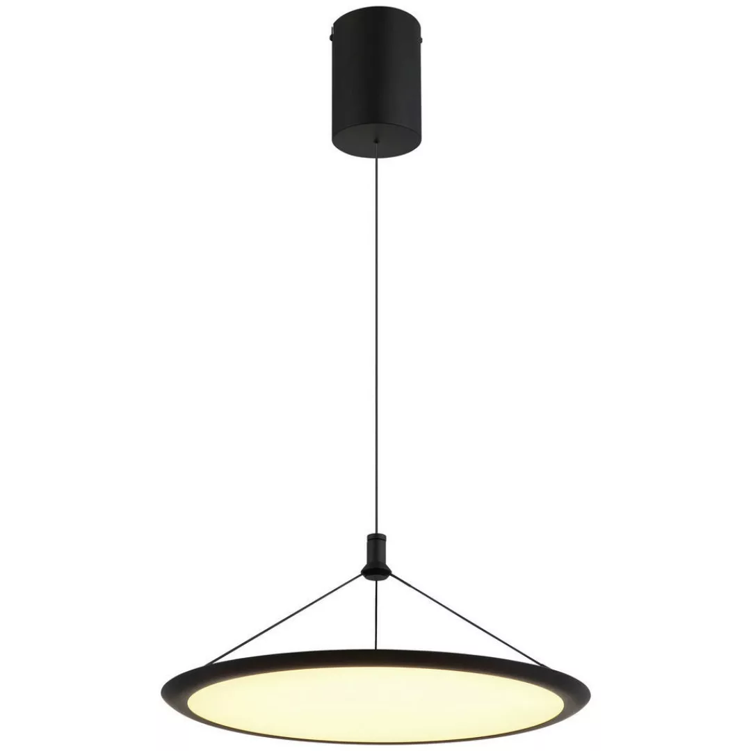 GLOBO LED-Pendelleuchte SUNA 67319 Opal mattschwarz Kunststoff Metall H/D: günstig online kaufen