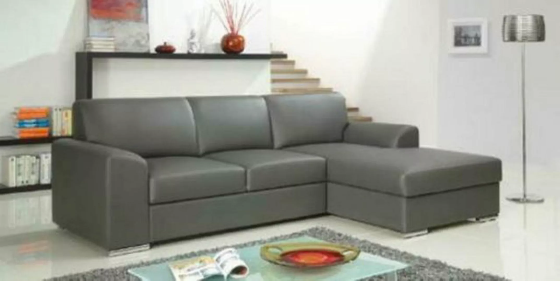 JVmoebel Ecksofa Ecksofa L-Form Couch mit Bettfunktion, Made in Europe günstig online kaufen