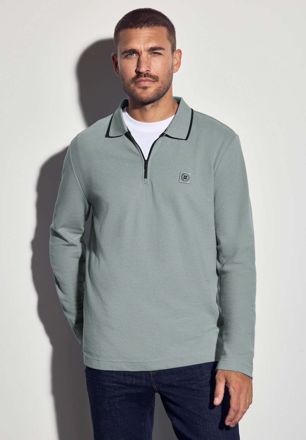 STREET ONE MEN Poloshirt, im soften Baumwoll-Mix günstig online kaufen