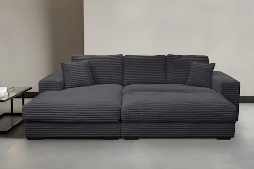 WERK2 Ecksofa "Eden" mit Polsterhocker günstig online kaufen