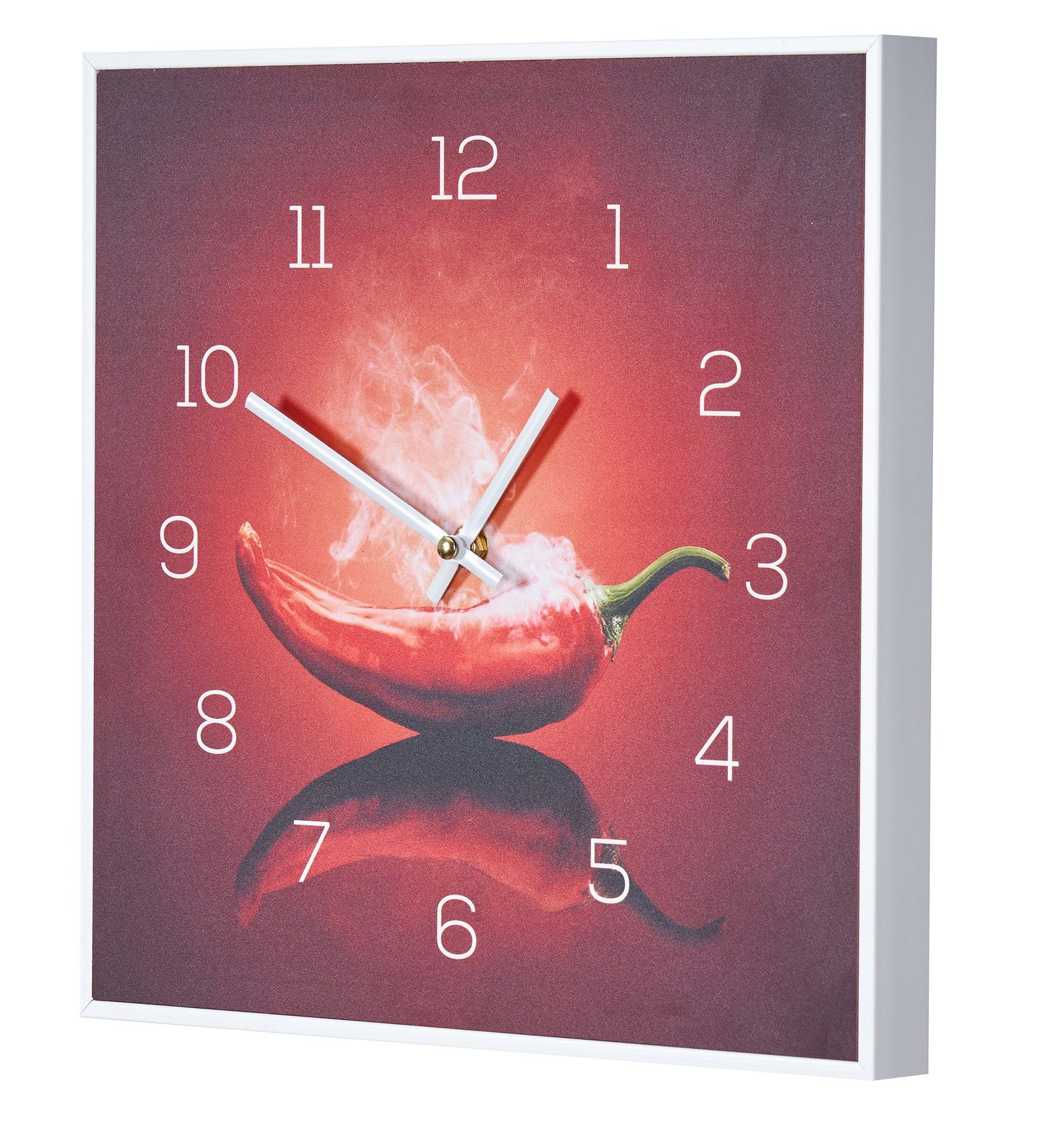 Levandeo® Wanduhr (Wanduhr 30x30cm Uhr PVC günstig online kaufen