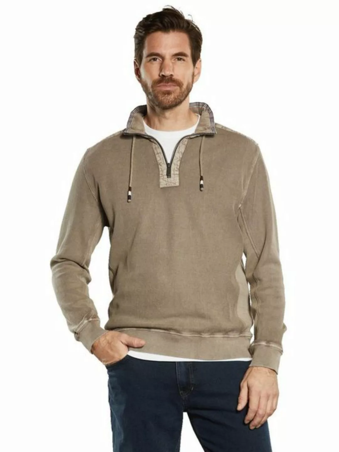 Engbers Sweatshirt Sweatshirt mit Troyerkragen günstig online kaufen