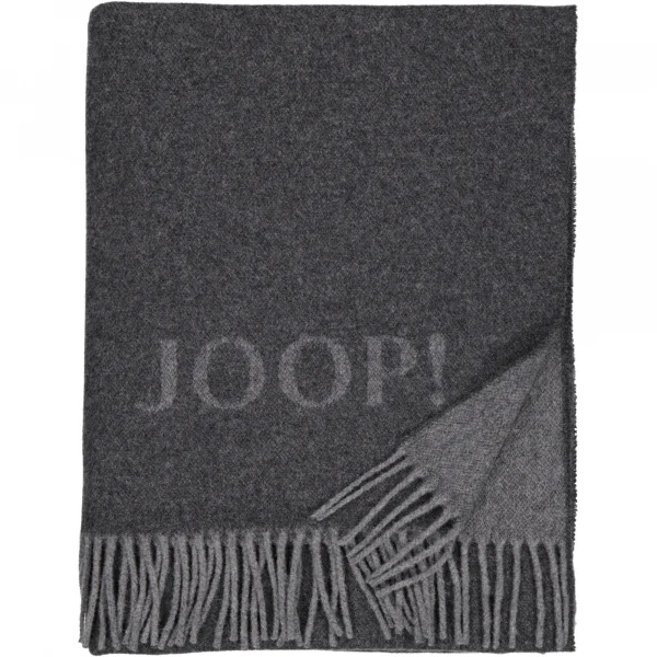 JOOP! Wohndecke Fine-Doubleface - Größe: 130x180 cm - Farbe: Anthrazit-Grap günstig online kaufen