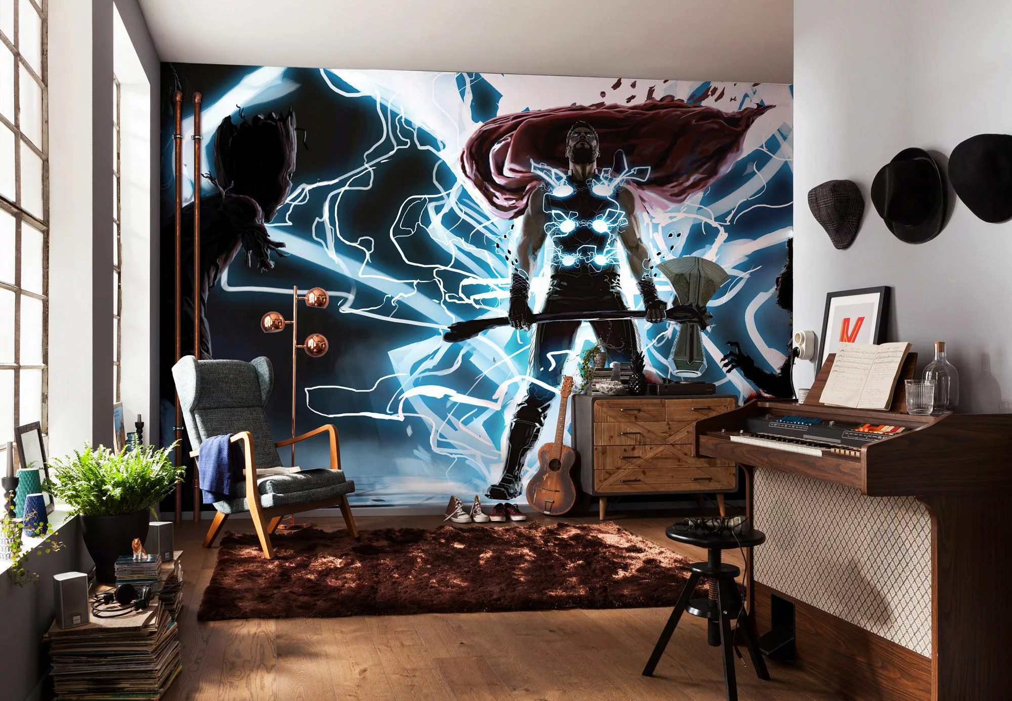 Komar Vliestapete »Thor God of Thunder«, 500x280 cm (Breite x Höhe) günstig online kaufen