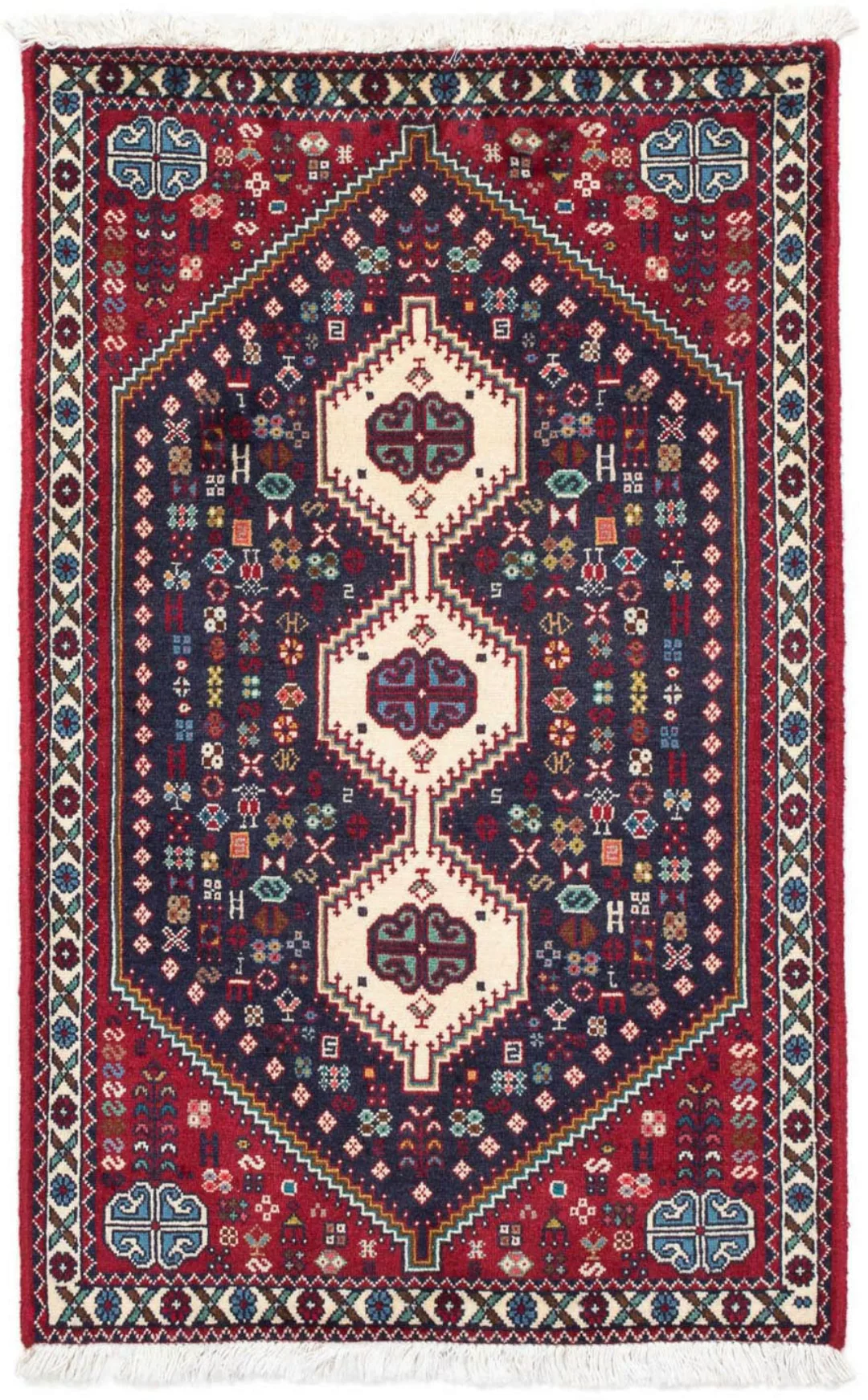 morgenland Wollteppich »Abadeh Medaillon 128 x 76 cm«, rechteckig, Handgekn günstig online kaufen