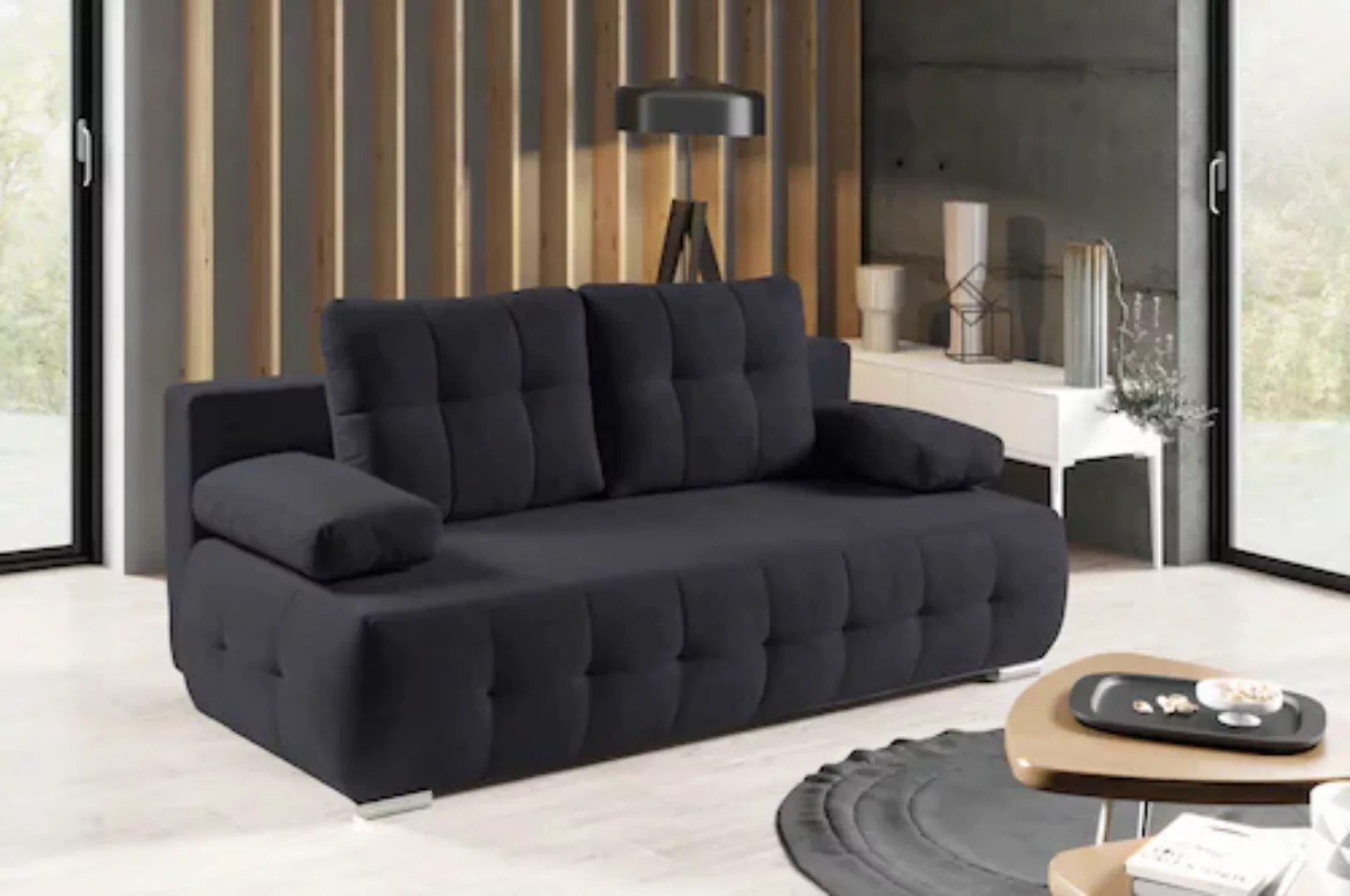 WERK2 Schlafsofa »Indigo«, 2-Sitzer Sofa und Schlafcouch mit Federkern & Be günstig online kaufen