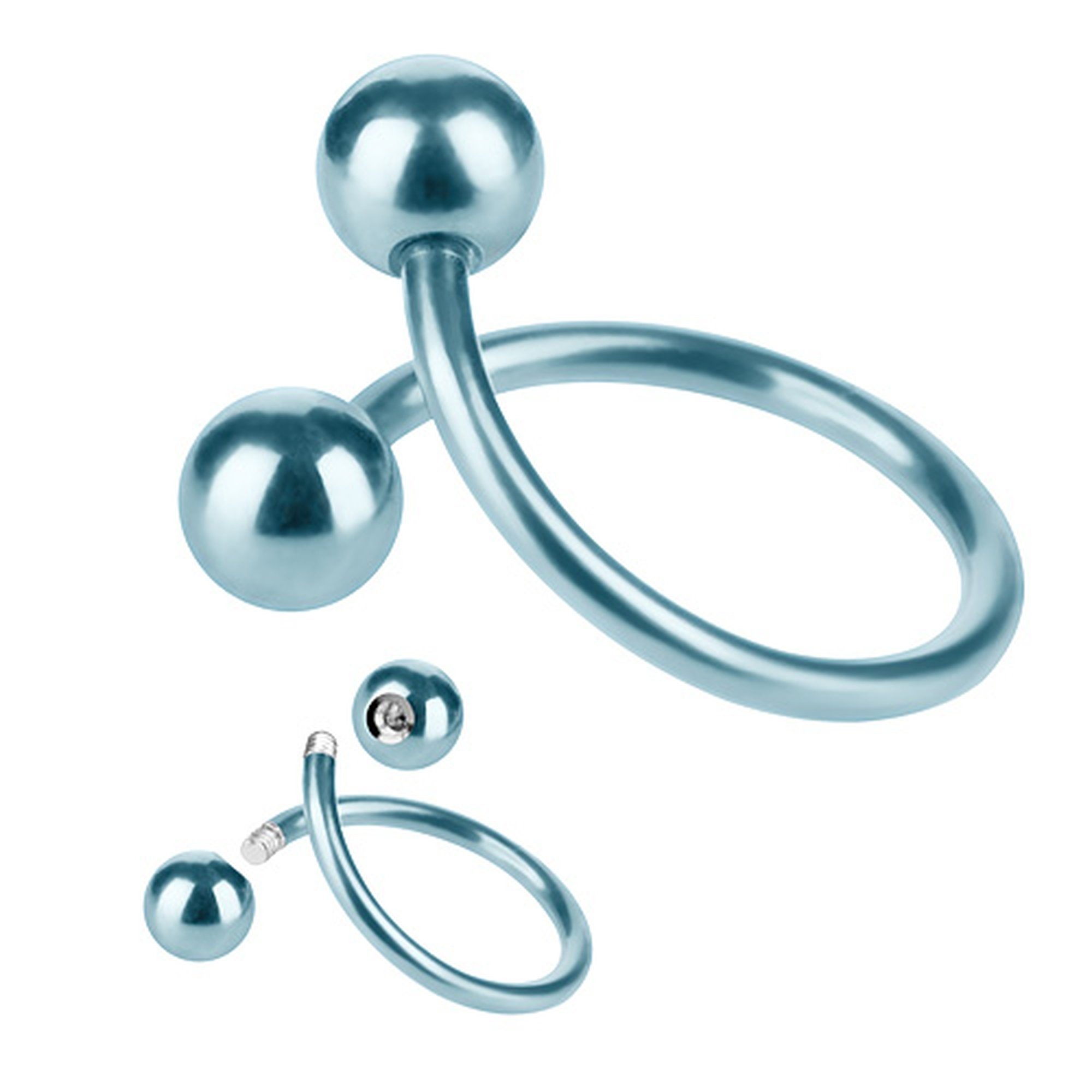 Taffstyle Piercing-Set Piercing Edelstahl Spirale mit günstig online kaufen