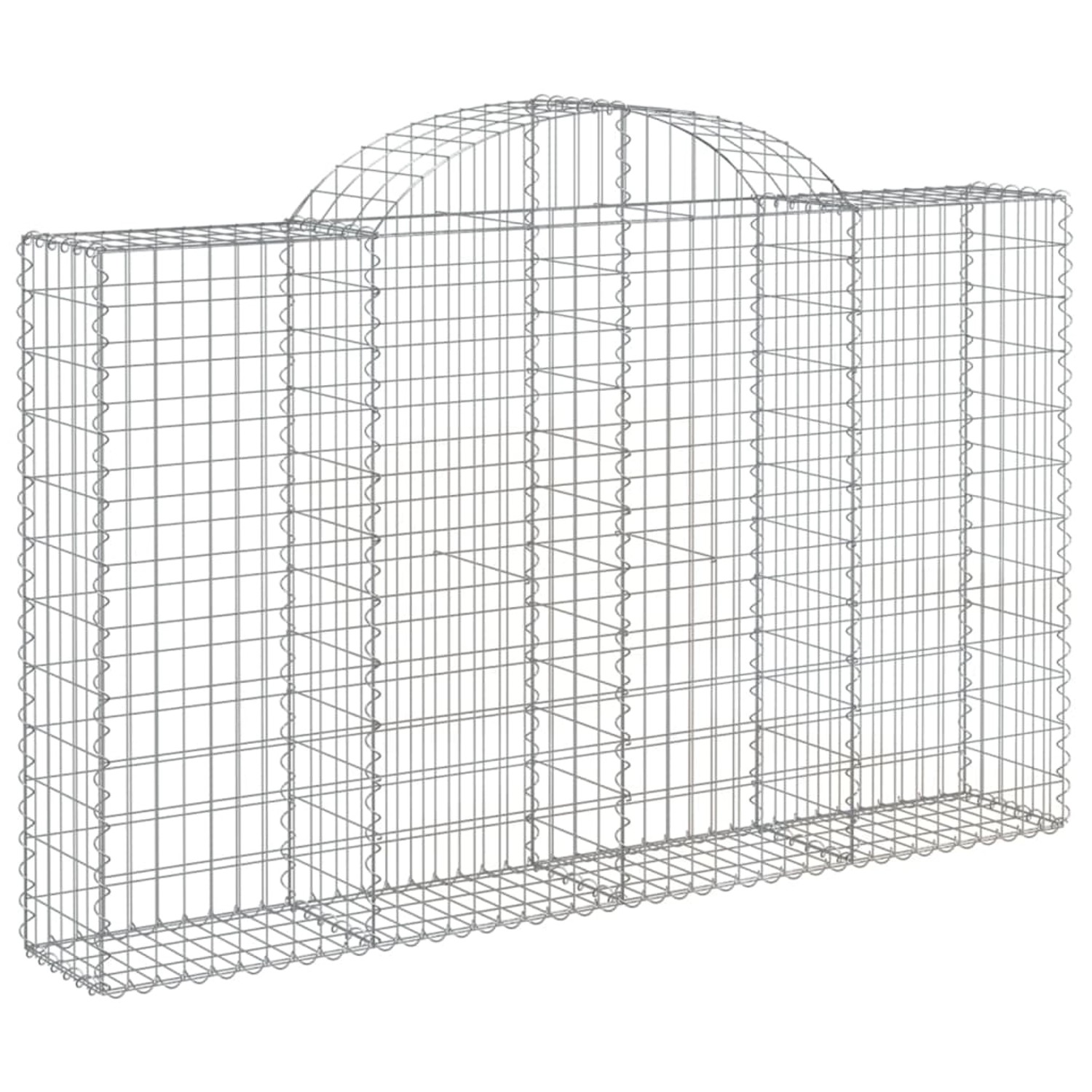 vidaXL Gabionen mit Hochbogen 9 Stk 200x30x120/140cm Eisen 1668534 günstig online kaufen