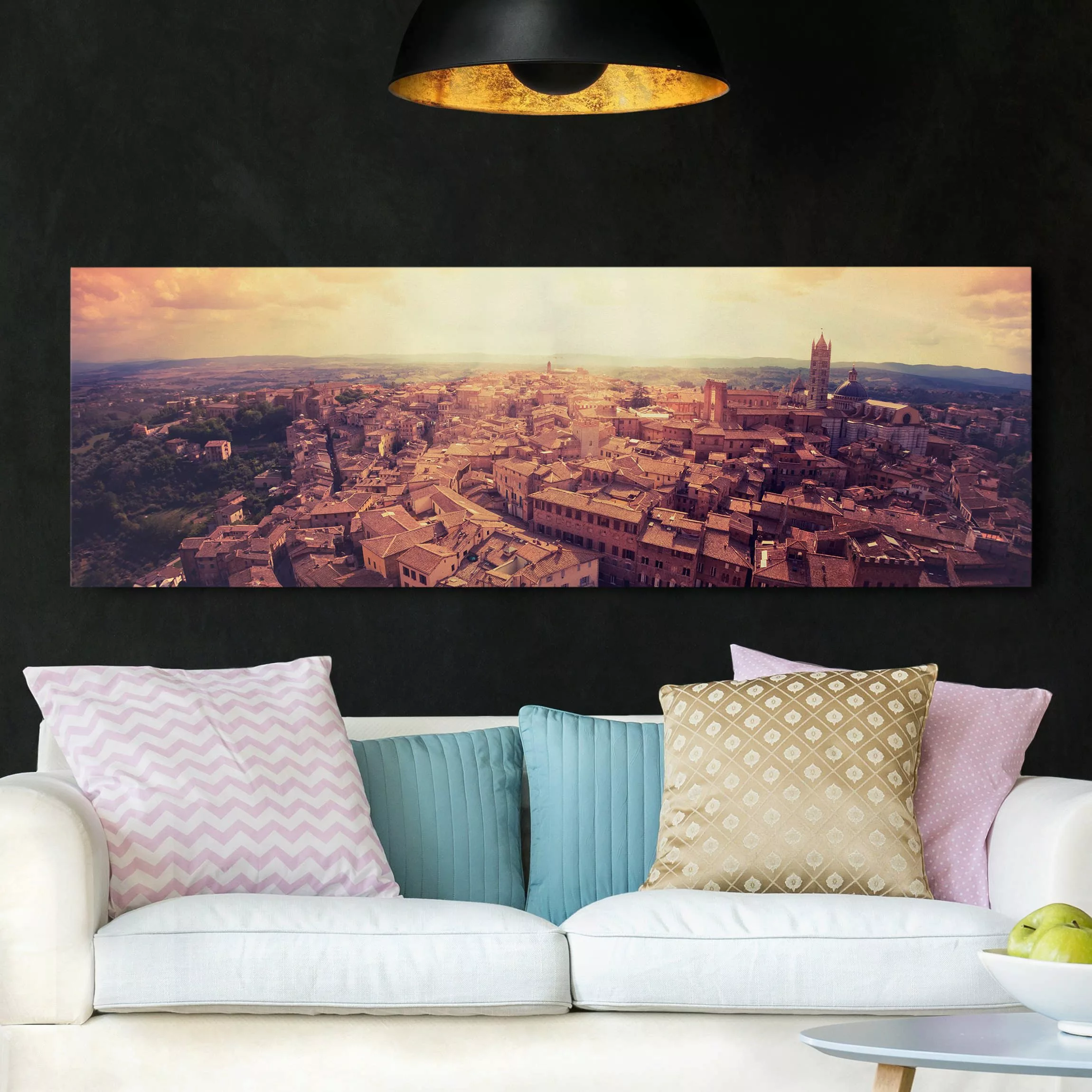 Leinwandbild Architektur & Skyline - Panorama Good Morning Siena günstig online kaufen