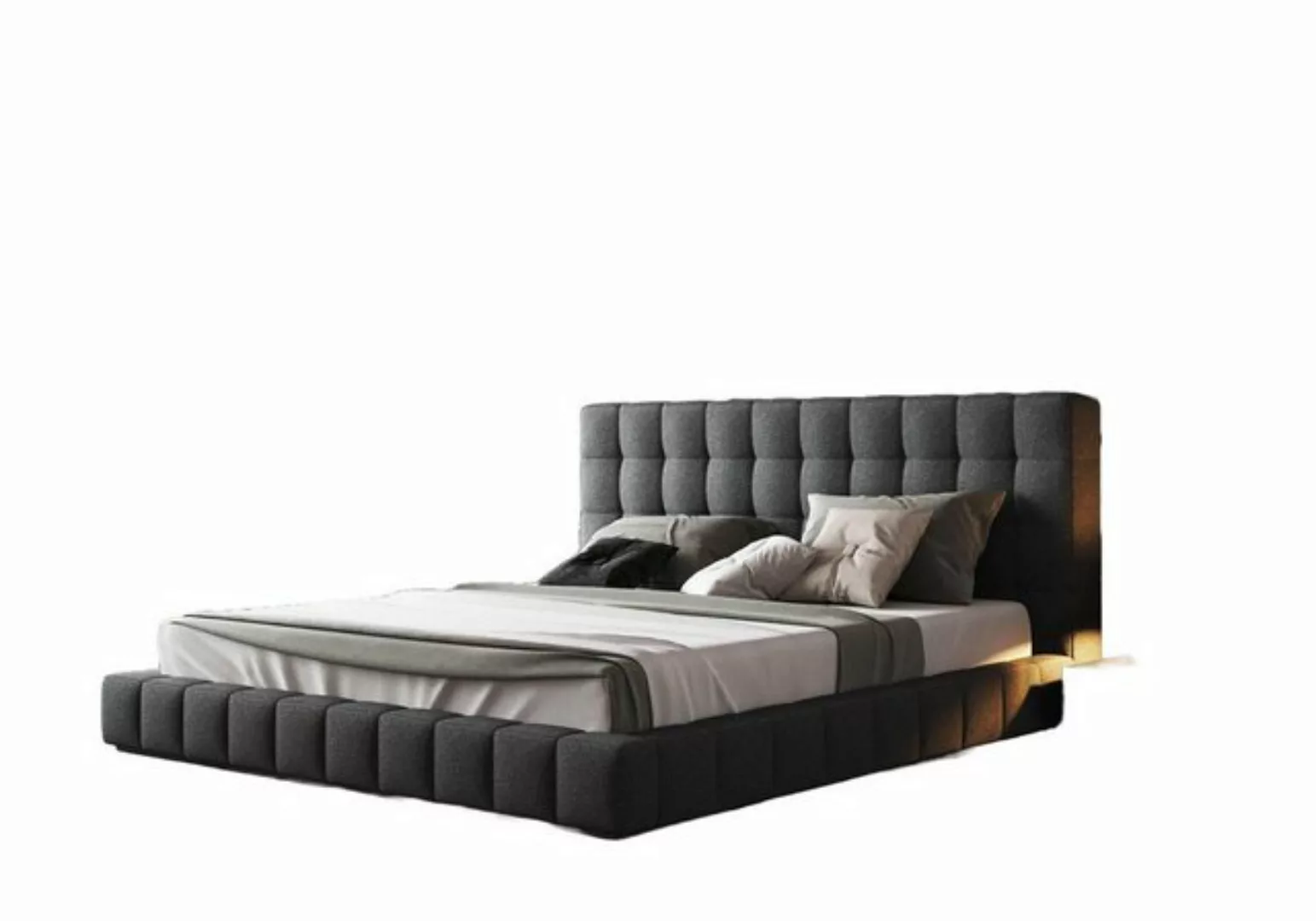 JVmoebel Bett Designer Polsterbett Bett Betten Lederbett Doppelbett Designe günstig online kaufen