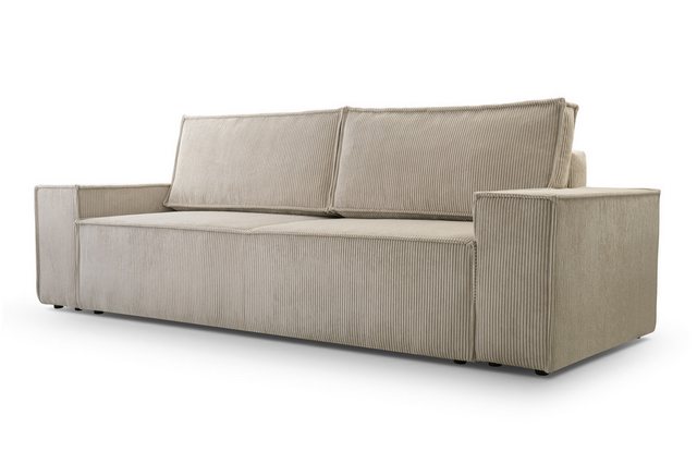 Furnix Schlafsofa MANGUSSI Polstersofa Couch mit Armlehnen und Bettkasten, günstig online kaufen