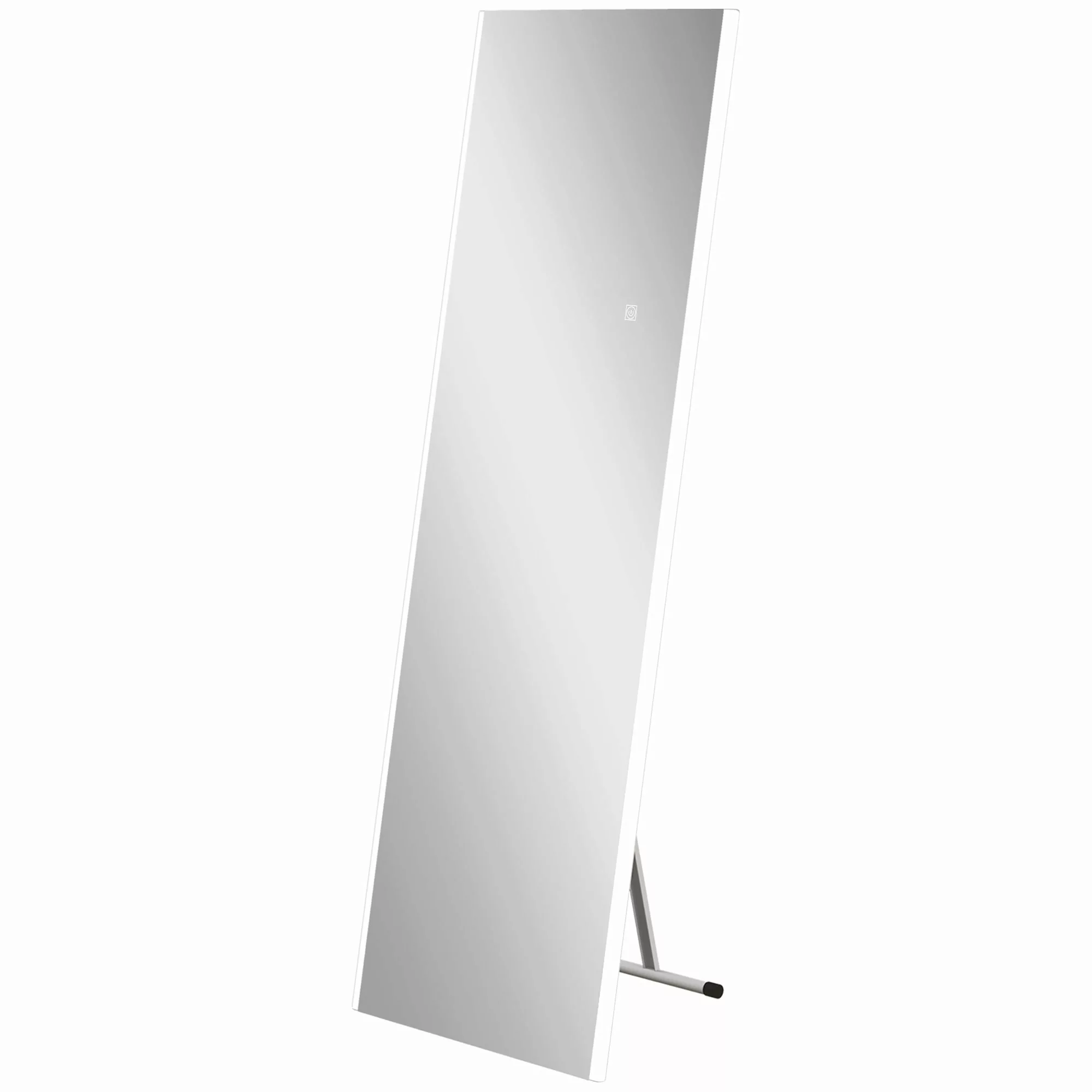 HOMCOM Ganzkörperspiegel, 45,5 x 150 cm Wandspiegel, Standspiegel mit LED-L günstig online kaufen