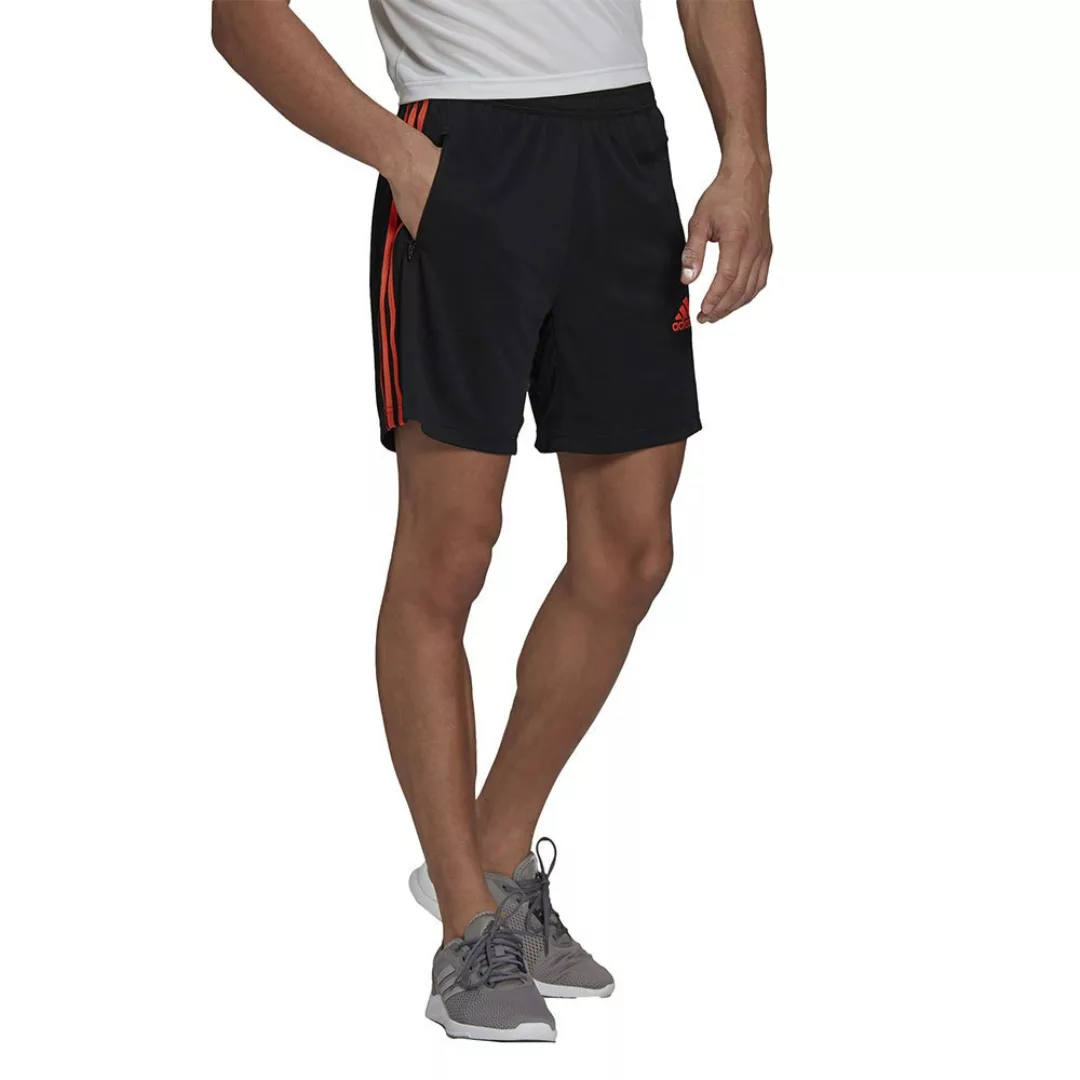 Adidas 3 Stripes Kurze Hosen S Black / True Orange günstig online kaufen