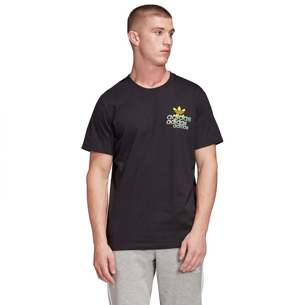 Adidas Originals Shattered Embroidered Kurzärmeliges T-shirt M Black günstig online kaufen