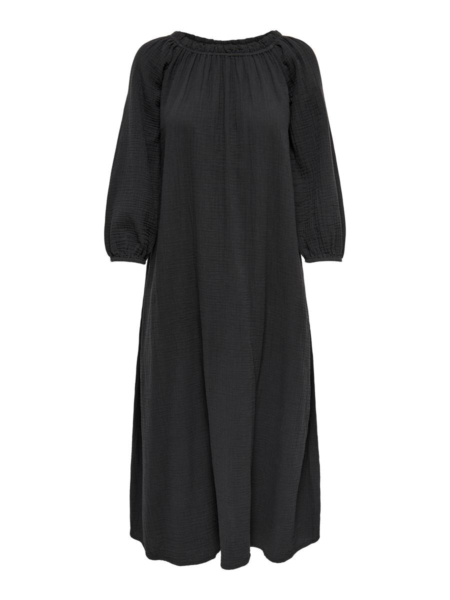 ONLY Knöchellanges Schulterfreies Kleid Damen Grau günstig online kaufen