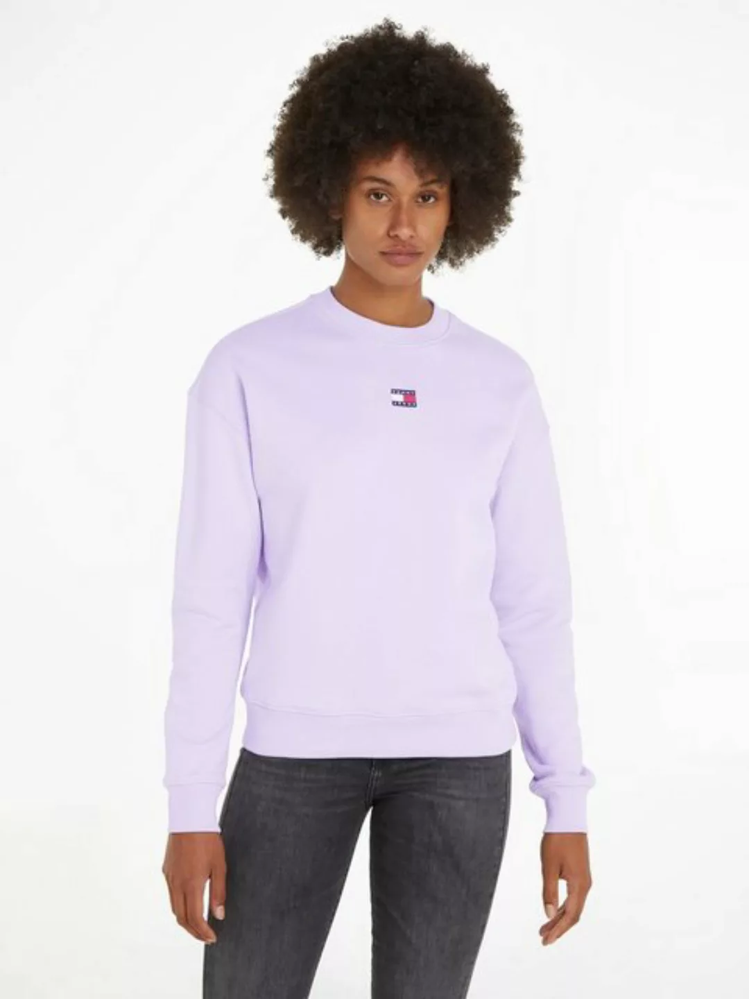 Tommy Jeans Sweatshirt mit Dropshoulder-Design und Frontlogo günstig online kaufen