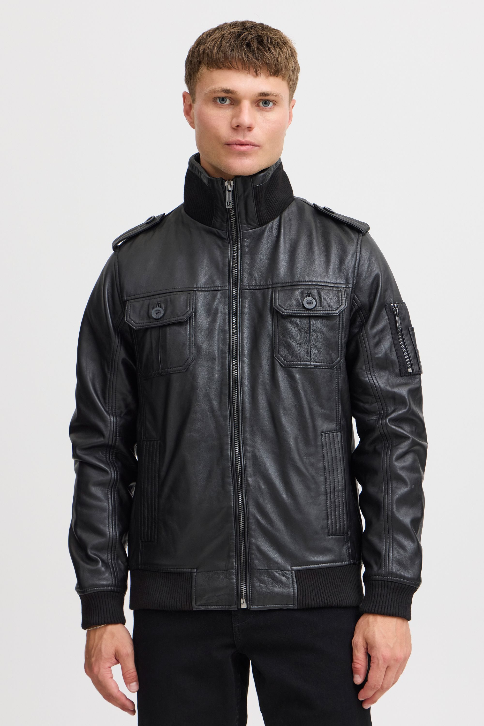 !Solid Lederjacke SDFamash Bikerjacke aus 100% günstig online kaufen