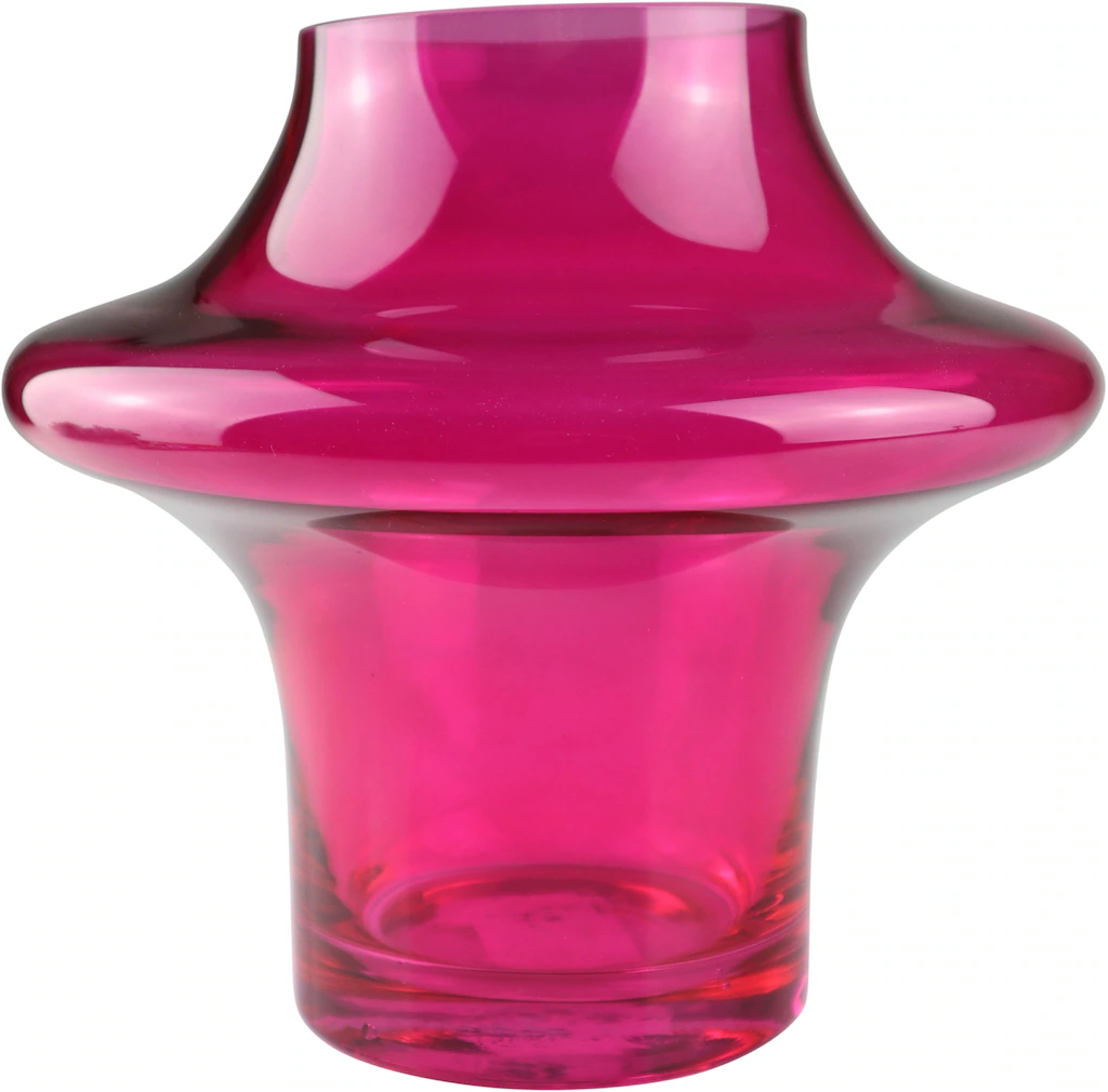 AM Design Dekovase "Klassische, runde Vase aus pinkfarbenem Glas", stilvoll günstig online kaufen