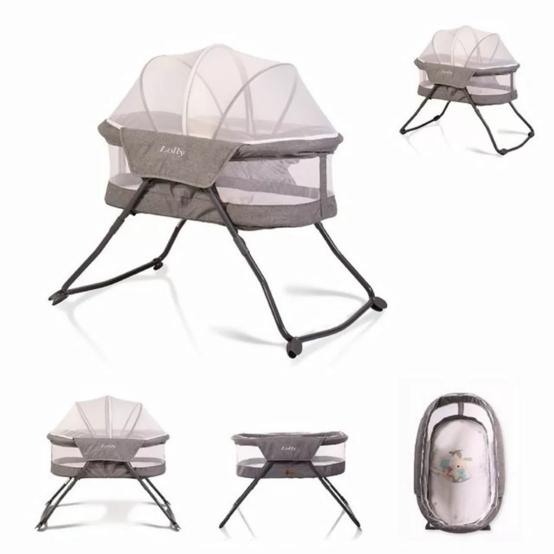 Cangaroo Komplettbett Babybett Lolly, Reisebett, mit Matratze, Baldachin, z günstig online kaufen