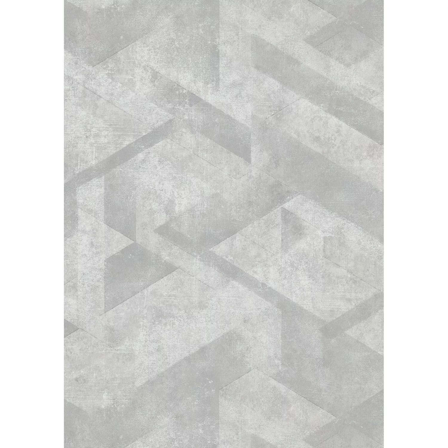 Erismann Vliestapete Collage Fading Triangles 10,05 m x 0,53 m Grau günstig online kaufen