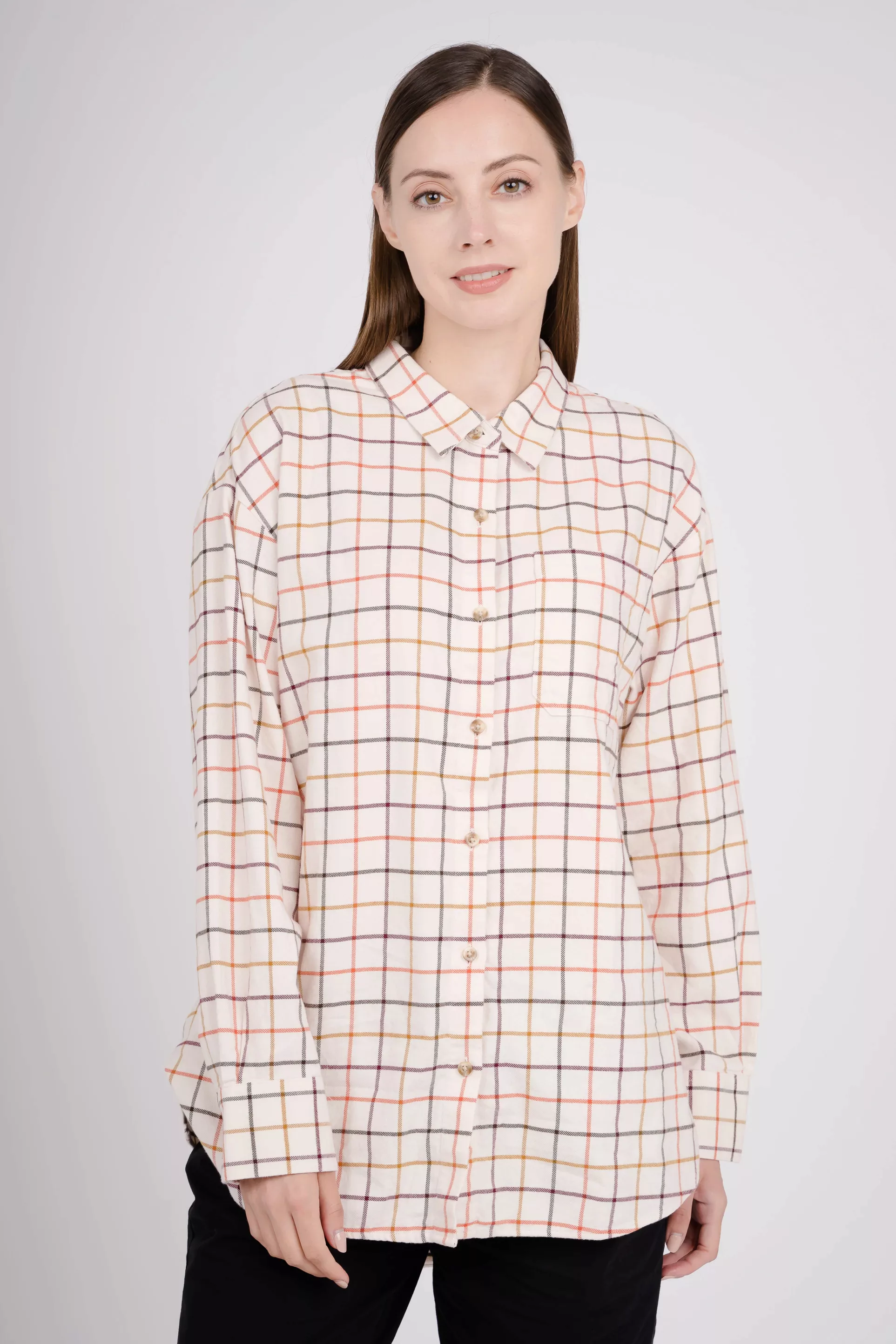 GIORDANO Langarmhemd "Flannel", im tollen Karo-Design günstig online kaufen