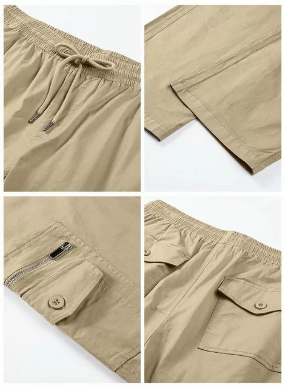 JMIERR Cargohose Herren Cargohose Baumwolle Outdoorhose Lange Baggy Freizei günstig online kaufen